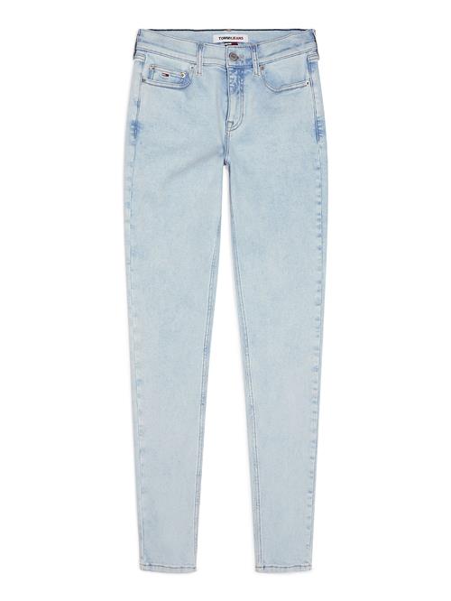 Tommy Jeans Jeans 'NORA MID RISE SKINNY'  lyseblå / mørkeblå / rød / hvid