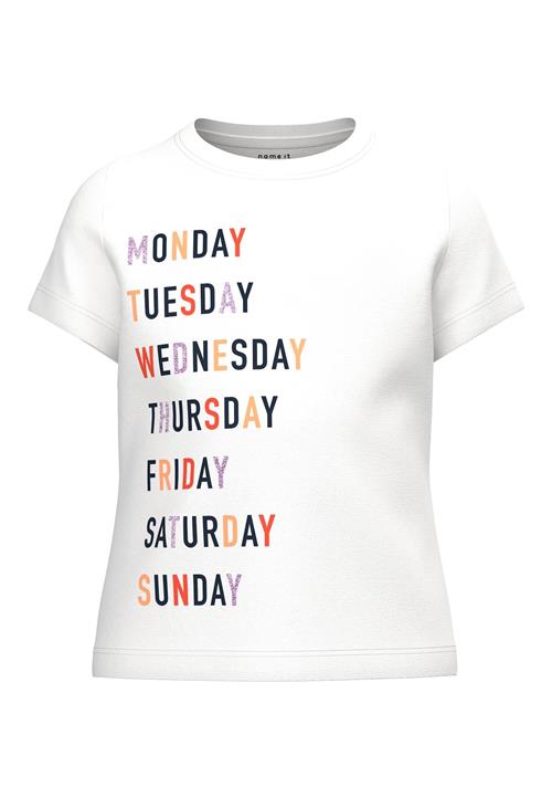 NAME IT Bluser & t-shirts 'VEEKDAY'  natblå / lyseorange / brandrød / hvid