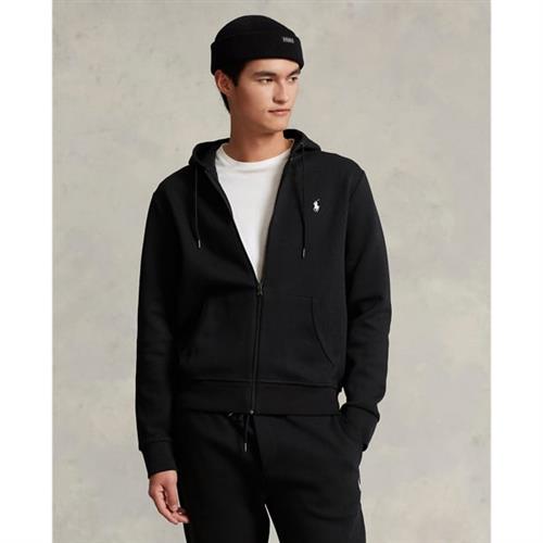 Polo Ralph Lauren Doubleknit Full-zip Hoodie Mand Sort Hoodies Str XS - Bomuld hos Magasin