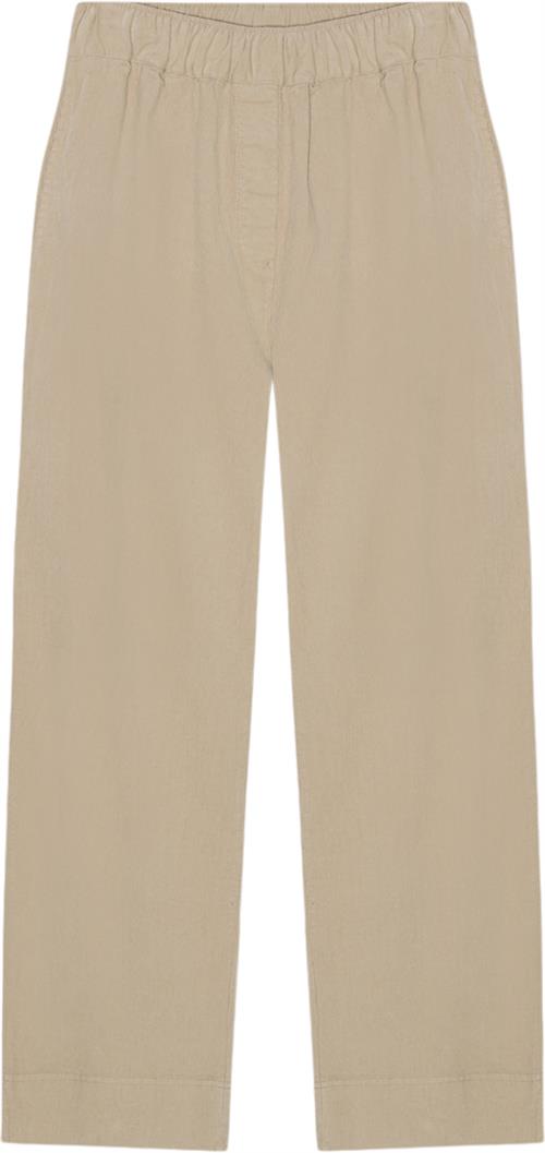 Moshi Moshi Mind Celeste Cord Pants Kvinde Sand Bukser Med Brede Ben Str S - hos Magasin