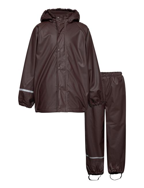 CeLaVi Rainwear Set -Solid, W.fleece CeLaVi Brown