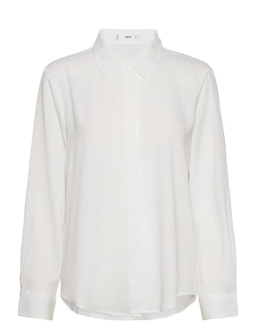 Mango Butt D Flowy Shirt Mango White