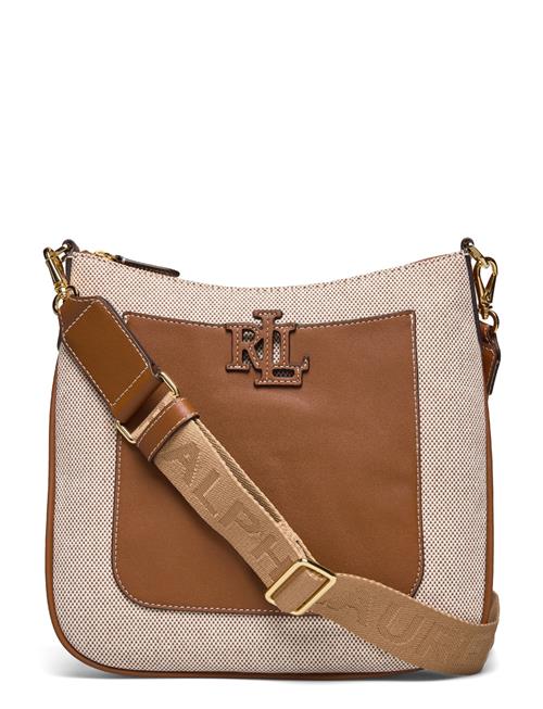 Lauren Ralph Lauren Canvas & Leather Large Cameryn Crossbody Lauren Ralph Lauren Beige