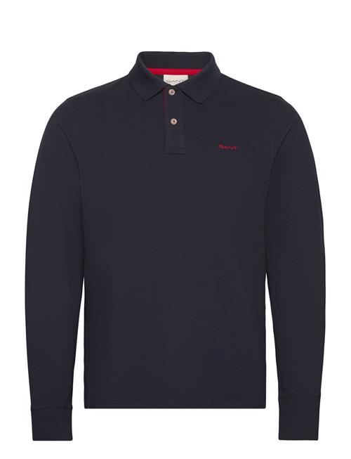 GANT Reg Contrast Pique Ls Polo GANT Blue