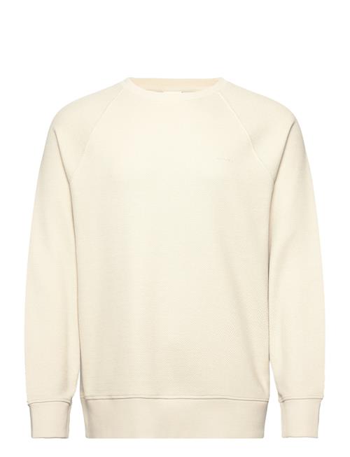 GANT Waffle Texture C-Neck GANT Beige