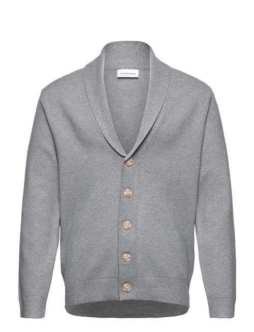 Lindbergh Ecovero Shawl Collar Cardigan Lindbergh Grey