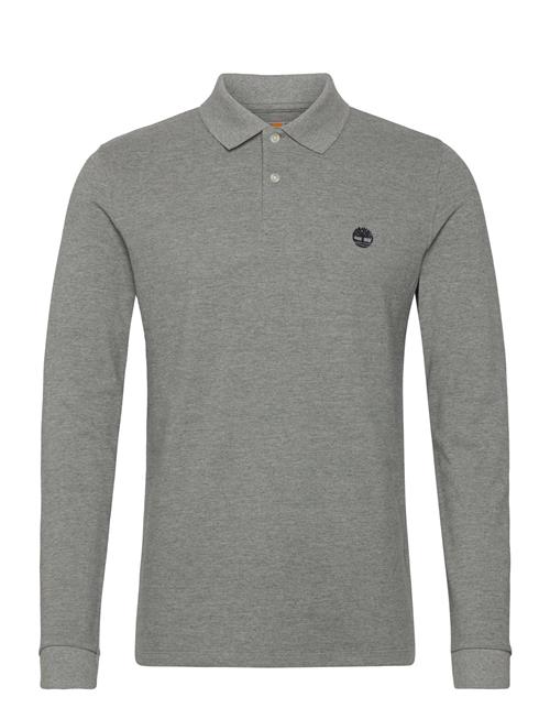 Timberland Millers River Ls Millers River Pique Polo Medium Grey Heather Timberland Grey