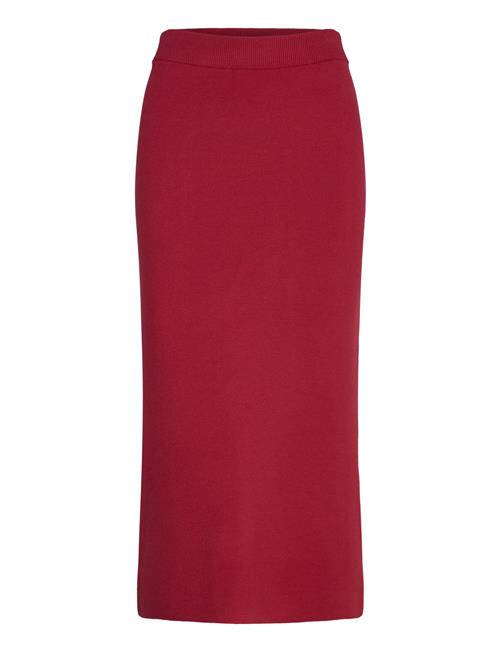 Objreynard Hw Knit Skirt Noos Object Red