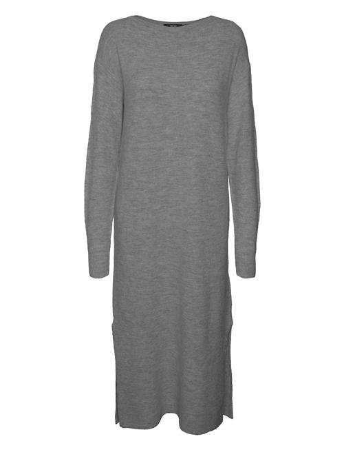 Vmlefile Ls Boatneck Calf Dress Noos Vero Moda Grey