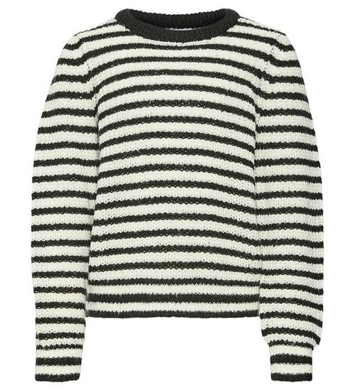 Se Vero Moda Girl Bluse - Strik - VmEarth - Black/W. Birch ved KidsWorld