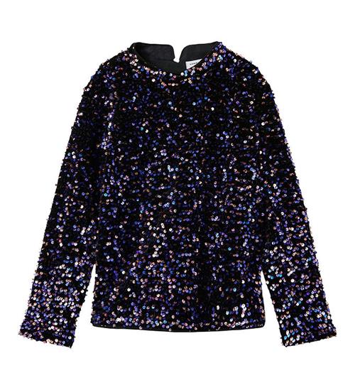 Se Name It Bluse - NkfRunica - Black/Purple Opulence m. Palietter ved KidsWorld