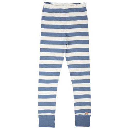 Se Katvig Stribede Leggings Blå | Blå | 122 cm ved Babyshop