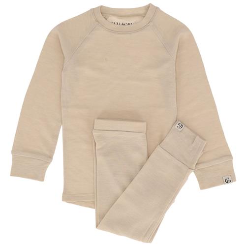 Se Gullkorn Design Idde Wool Set Beige | Beige | 116 cm ved Babyshop