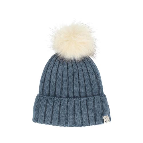 Gullkorn Design Marl Wool Beanie Denimblue | Blå | 92/104 cm