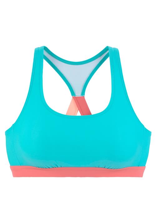 Se LASCANA ACTIVE Sportsbikinioverdel  aqua / koral / pudder ved About You