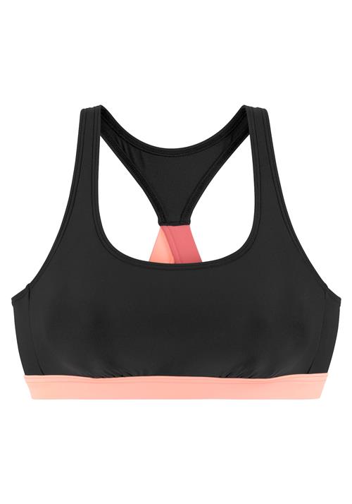 LASCANA ACTIVE Sportsbikinioverdel  pastelpink / sort