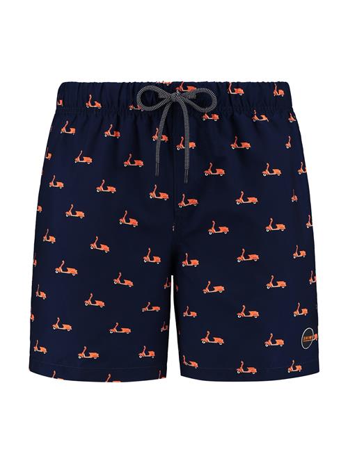 Shiwi Badeshorts  navy / lyseorange / hvid