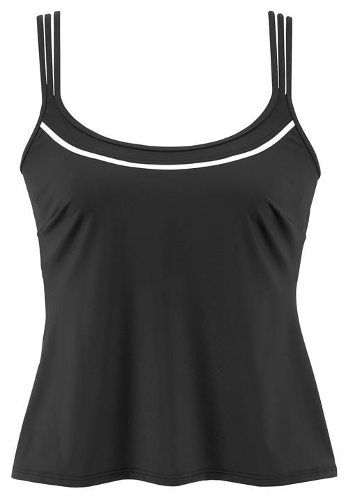 VIVANCE Tankini-overdel  sort / hvid