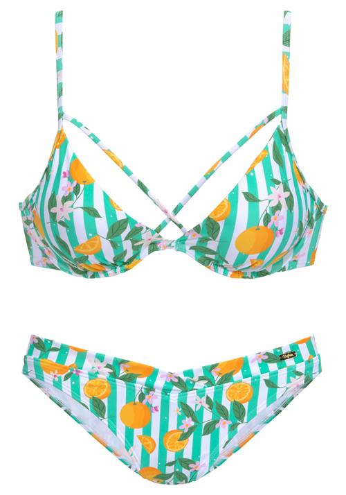 BUFFALO Bikini  mint / jade / mandarin / offwhite