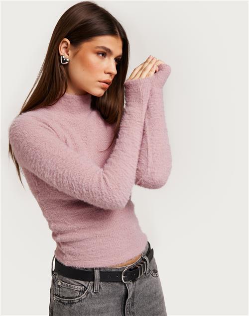 Nelly - Pink - Turtleneck Cozy LS Sweater