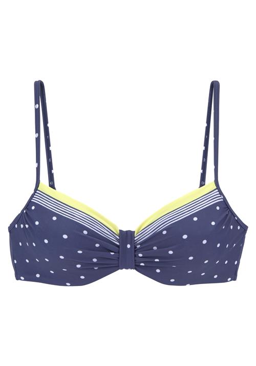 LASCANA Bikinioverdel  marin / lemon / hvid