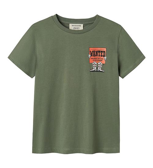 Se Name It T-Shirt - NkmRanchers - Agave Green ved KidsWorld