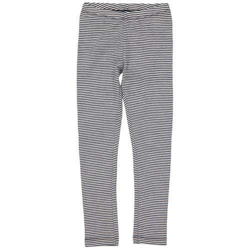 Wheat Striped Wool Leggings Navy | Marine blå | 110 cm