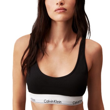 Calvin Klein Bh Modern Cotton Lightly Lined Bralette Sort Medium Dame