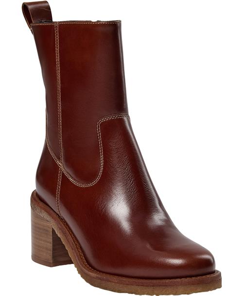 Billi Bi Kort Støvle A7157 Kvinde Cognac Desire Calf 85 Støvler Str 39 - hos Magasin