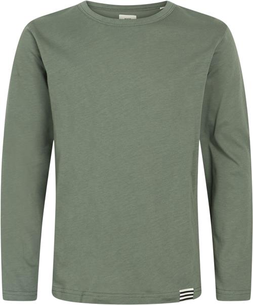 Se Mads Nørgaard - Copenhagen Organic Thorlino L/S Tee FAV Str 16 - Balsam Green Langærmede T-shirts Bomuld hos Magasin ved Magasin