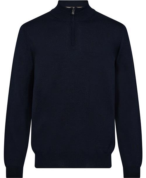 Se BOSS Ebenji Mand Dark Blue Sweaters Str S - hos Magasin ved Magasin