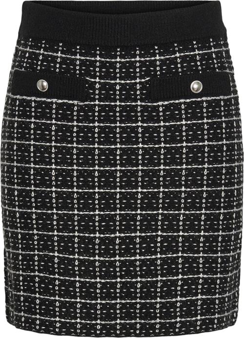 Pieces Pcnilja HW Knit Skirt PA BC Kvinde Striber/tern Korte Nederdele Str L - hos Magasin