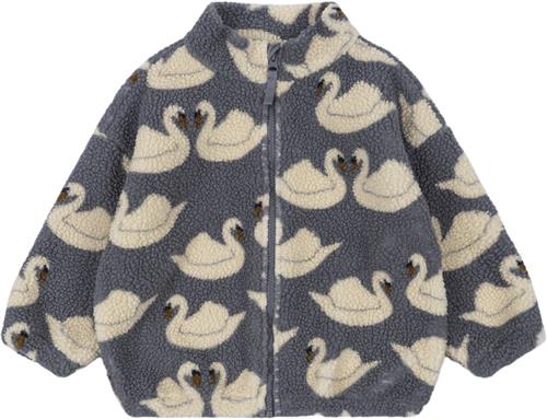 Konges Sløjd Jody Teddy Jacket GRS Str 18M - Swan Fleece Bomuld hos Magasin