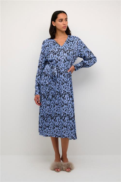 Karen by Simonsen Nikolekb Long Dress Kvinde Nikole Della Blue Kjoler Str 38 - hos Magasin