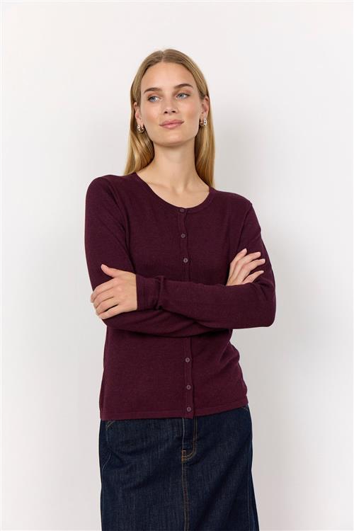 soyaconcept Scdollie 446 Kvinde 94975 Wine Melange Cardigans Str L - Nylon hos Magasin