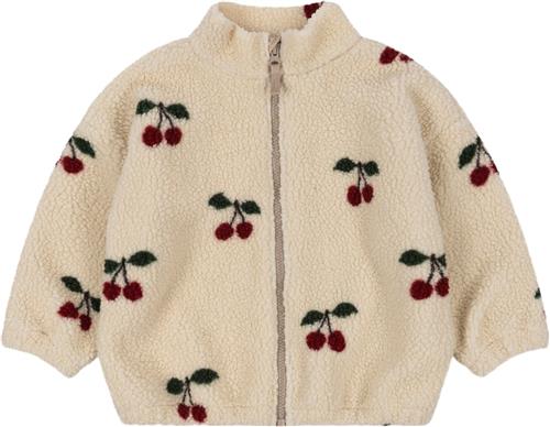 Se Konges Sløjd Jody Teddy Jacket GRS Str 12M - Cherry Fleece Bomuld hos Magasin ved Magasin