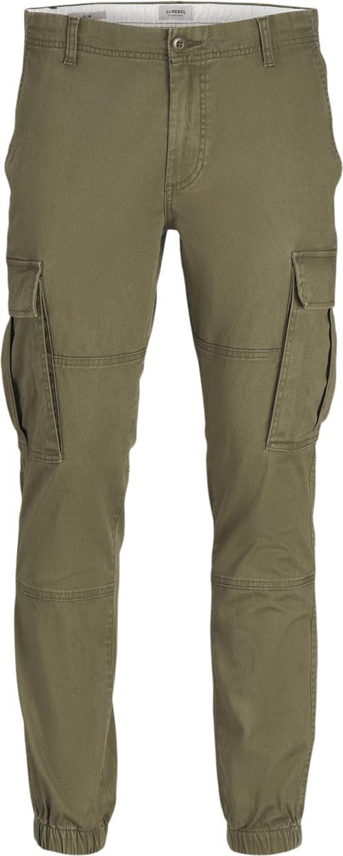 Se JJ-REBEL Jrebmichael Slim Show Noos Mand Olive Night Jeans Slim Fit Str "32/""30" - hos Magasin ved Magasin