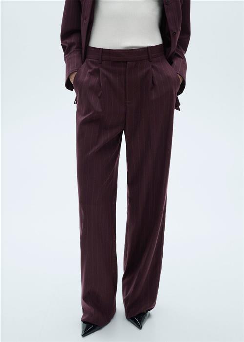 MANGO Trousers .- Grape Kvinde 77 Bukser Str 46 - hos Magasin