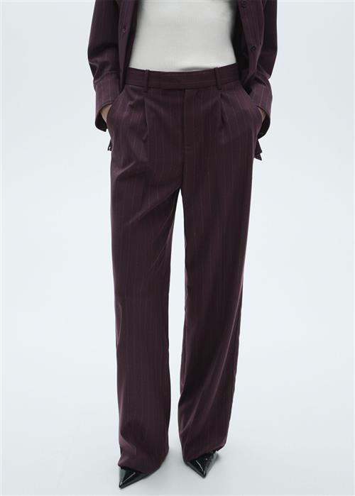 MANGO Trousers .- Grape Kvinde 77 Bukser Str 38 - hos Magasin