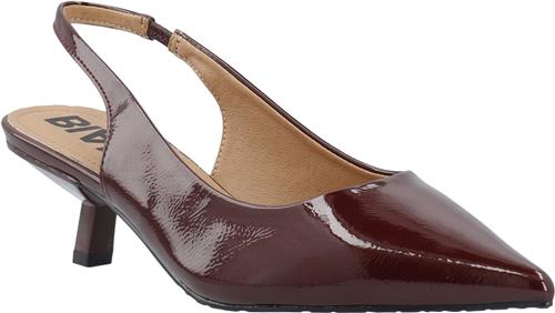 Se Bianco Biakristin Kitten Heel Slingback Patent Kvinde Burgundy Snøresko Str 41 - hos Magasin ved Magasin