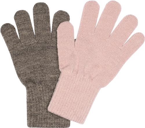 Melton Comfy Gloves 2pack 3-6Y - Huer & Hatte Uld hos Magasin