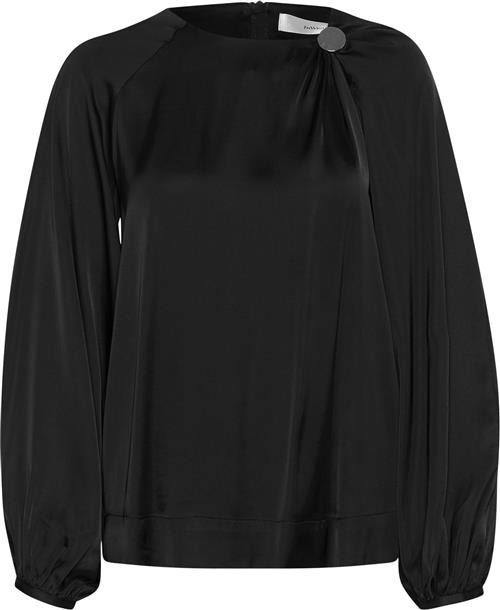 InWear Binnaiw Blouse Kvinde Black Sweaters Regular Fit Str 42 - hos Magasin