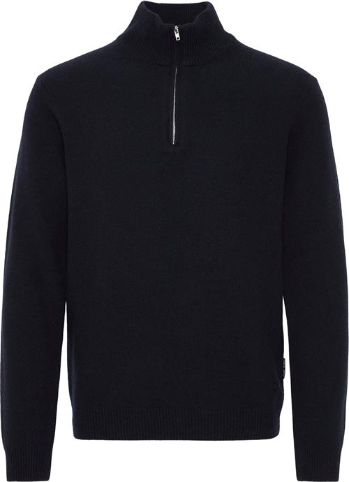 Se Casual Friday Cfkarl Halfzip Lambswool Knit Mand Dark Navy Cardigans Regular Fit Str S - hos Magasin ved Magasin