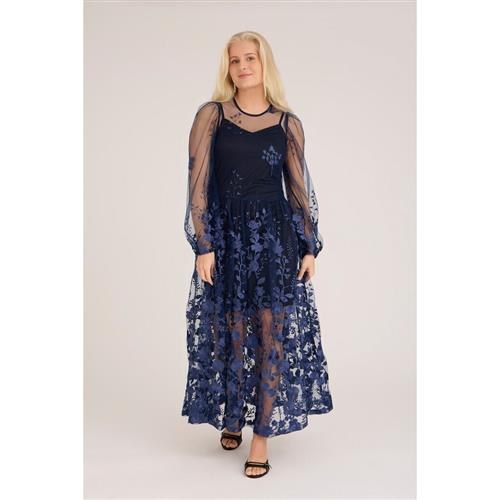 A-VIEW Fuschia Dress Kvinde Navy Kjoler Str 42 - hos Magasin