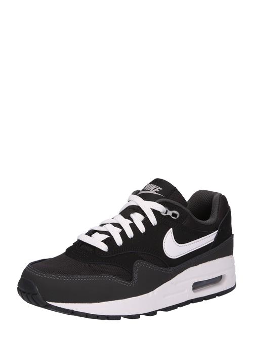 Nike Sportswear Sneakers 'Air Max 1'  sølvgrå / sort / hvid