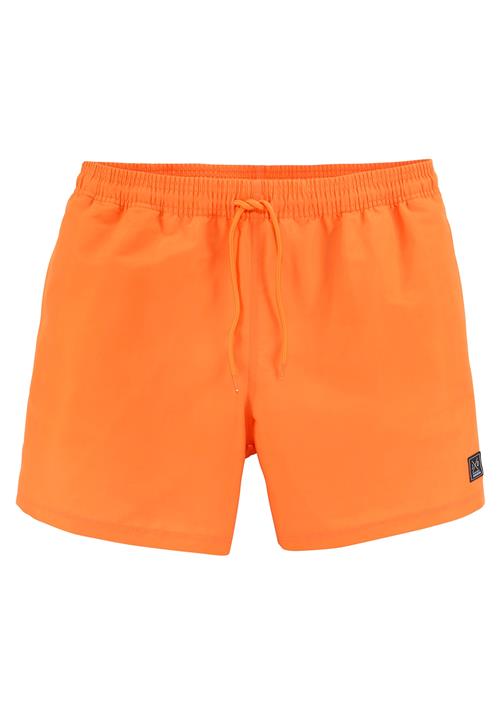 JOHN DEVIN Badeshorts  orange / sort / hvid