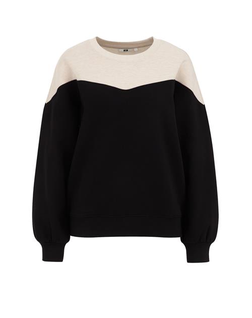 WE Fashion Sweatshirt  beige / sort