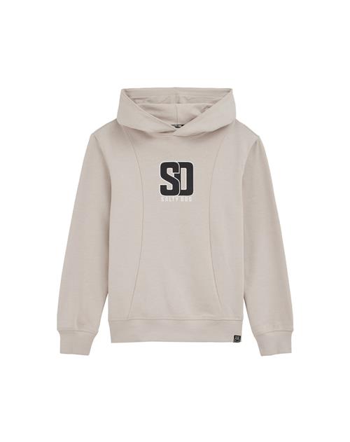 WE Fashion Sweatshirt  lysegrå / sort / hvid