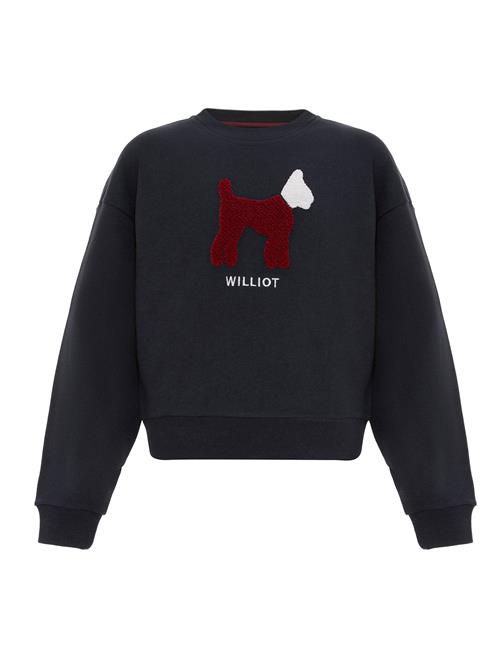 Williot Sweatshirt  navy / burgunder / hvid