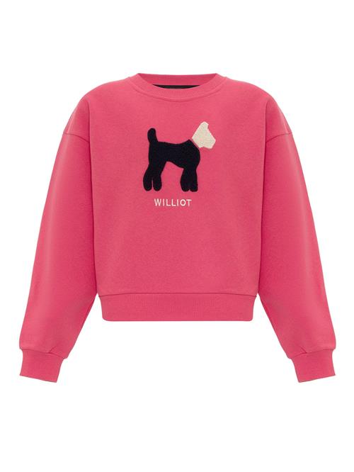 Williot Sweatshirt  pink / sort / hvid